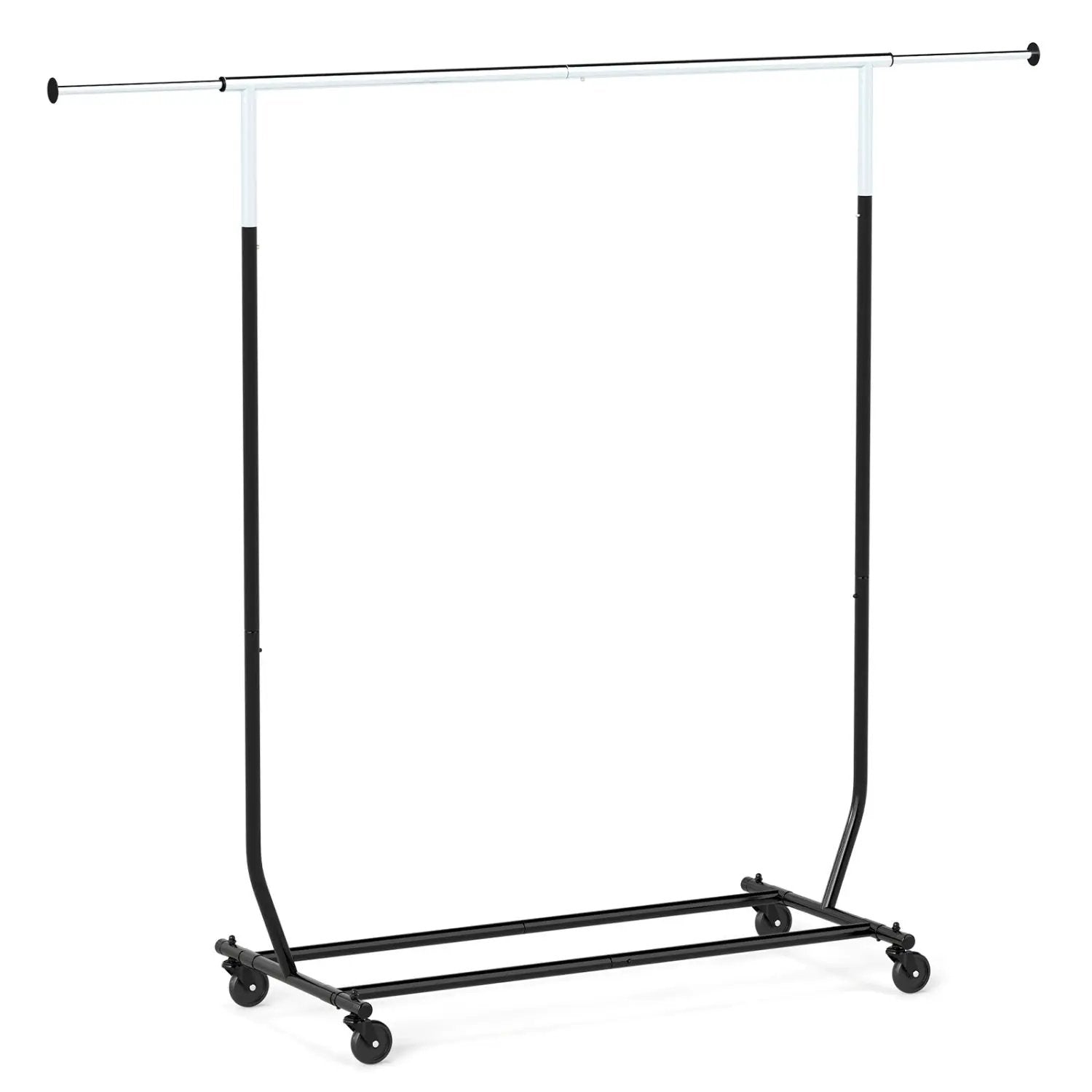 Rolling Clothes Rack Extendable Garment Stand for Hanging Clothes by DirectDeals