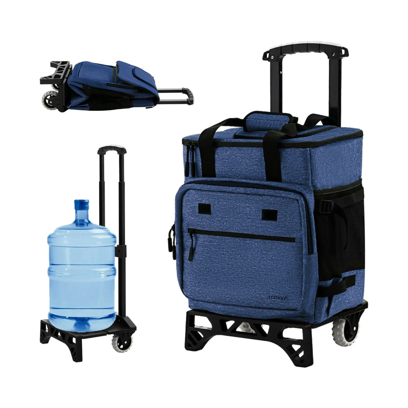 50-Can Large Leakproof Rolling Cooler with Detachable Bottom Plate by DirectDeals