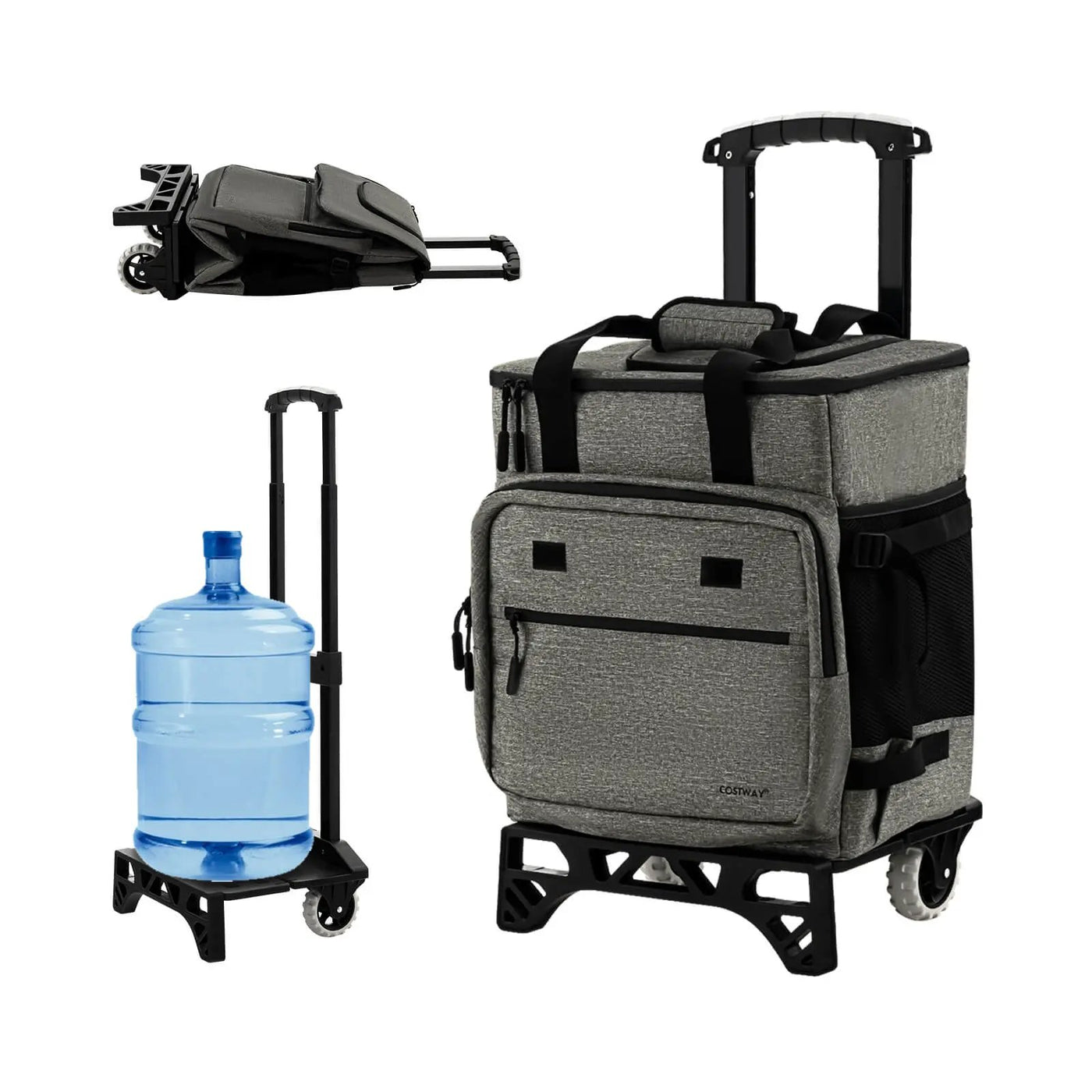 50-Can Large Leakproof Rolling Cooler with Detachable Bottom Plate by DirectDeals