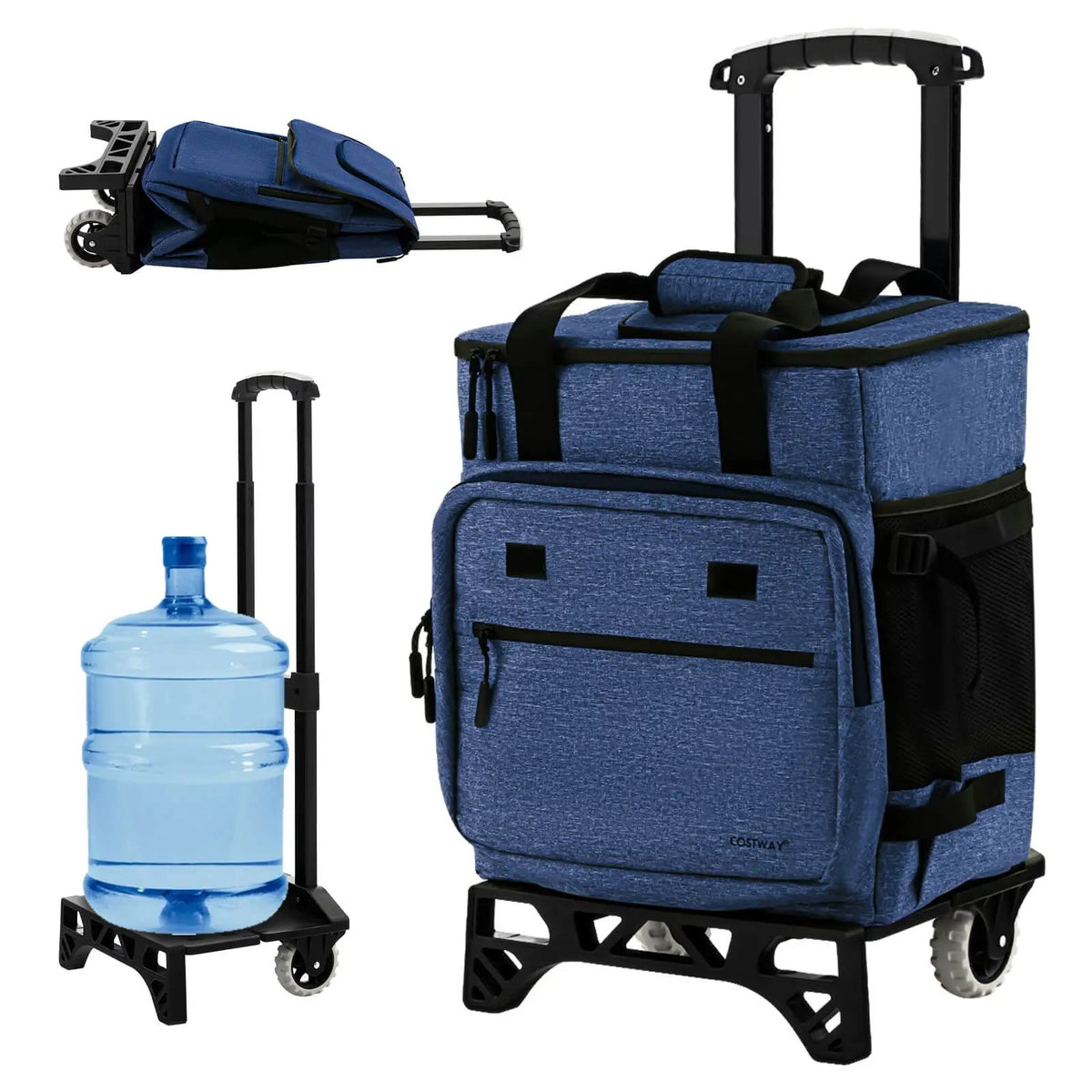 50-Can Large Leakproof Rolling Cooler with Detachable Bottom Plate by DirectDeals