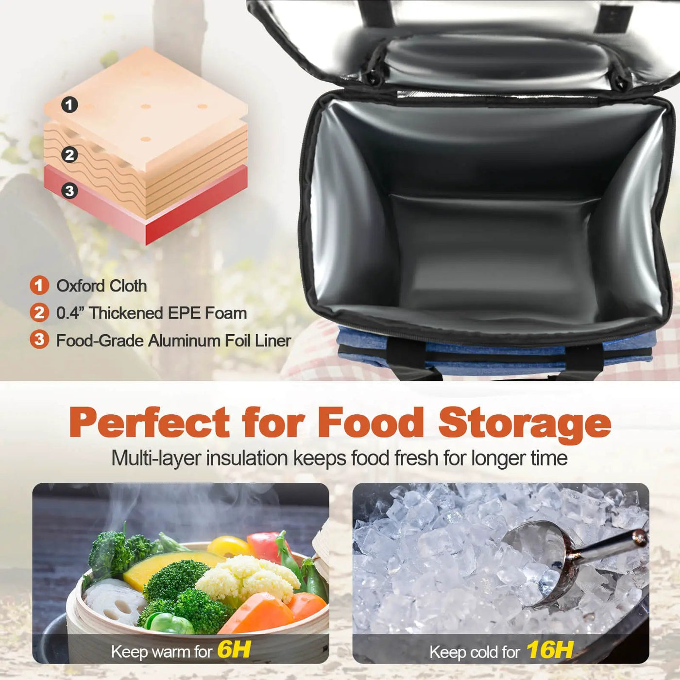 50-Can Large Leakproof Rolling Cooler with Detachable Bottom Plate by DirectDeals