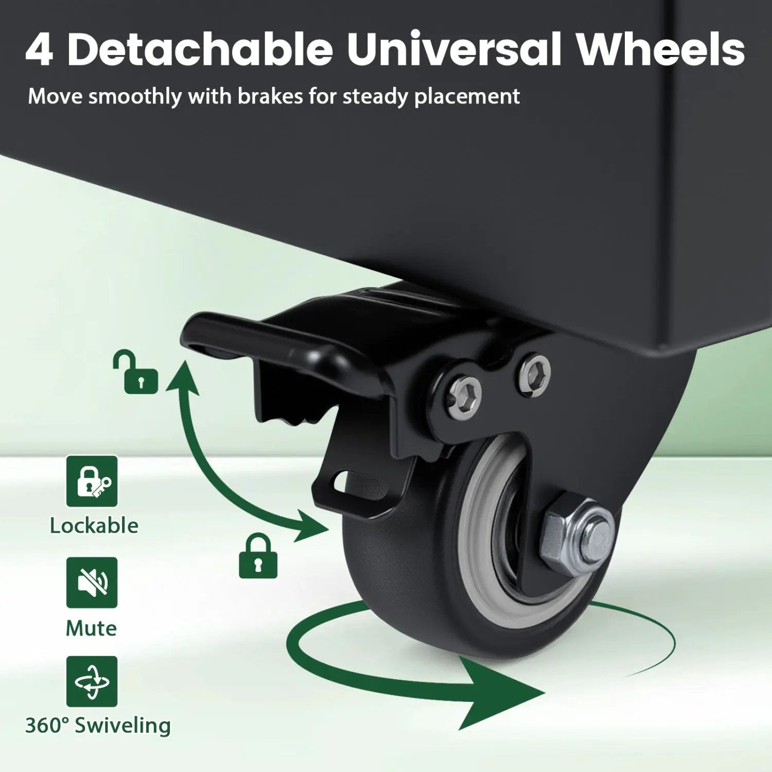 Rolling Metal Storage Cabinet 73" Lockable with 4 Wheels by DirectDeals