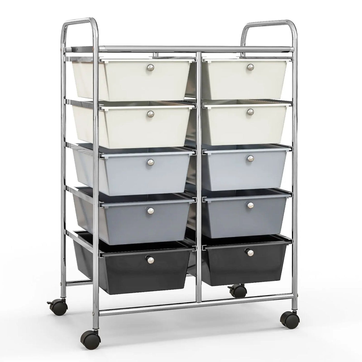 10-Drawer Rolling Storage Cart by DirectDeals