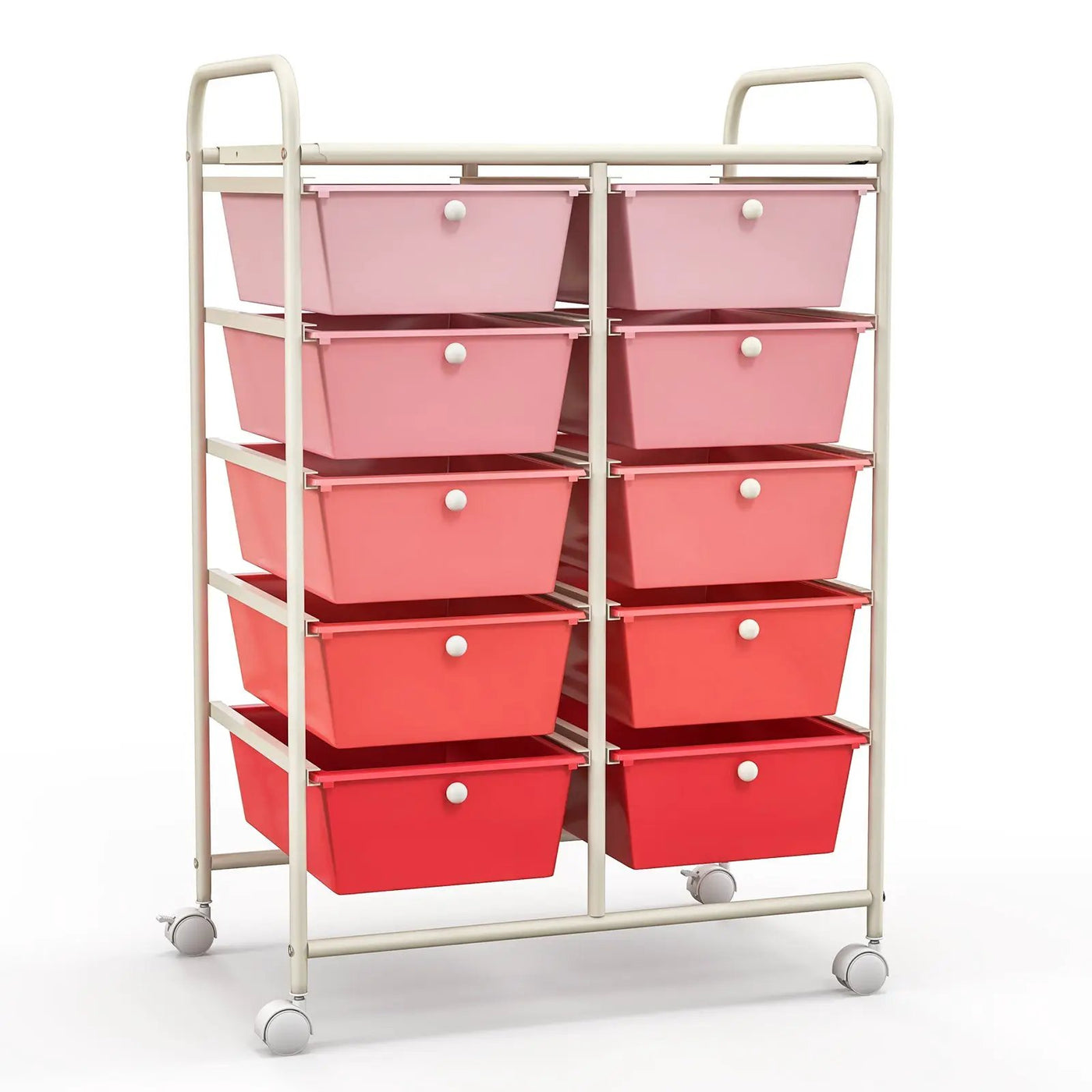 10-Drawer Rolling Storage Cart by DirectDeals