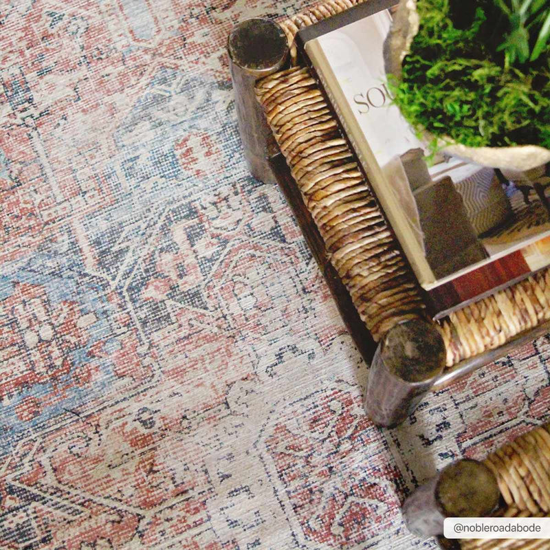 Rosman Distressed Washable Area Rug by Boutique Rugs