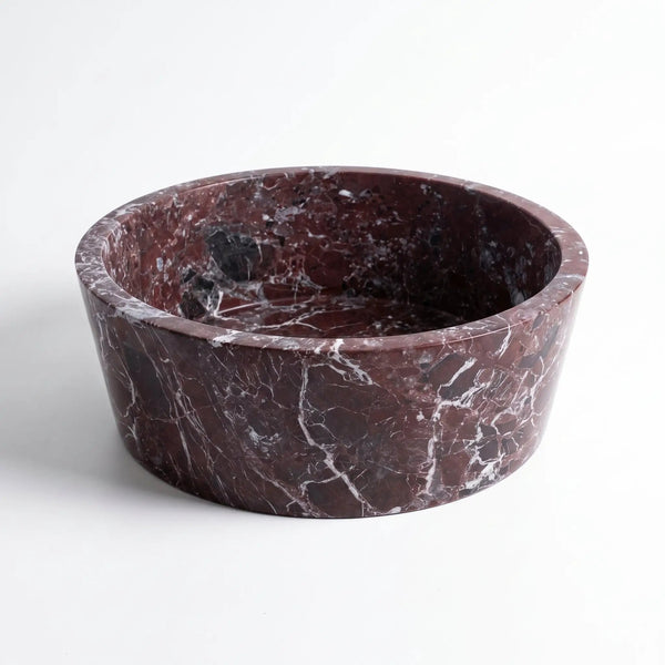 Rosso Levanto Above-Vanity Tapered Vessel Bathroom Sink