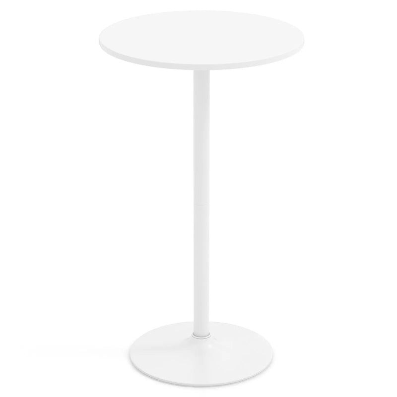 Round Bistro Table 40 Inch Bar Height Tall Coffee Cocktail Table by DirectDeals