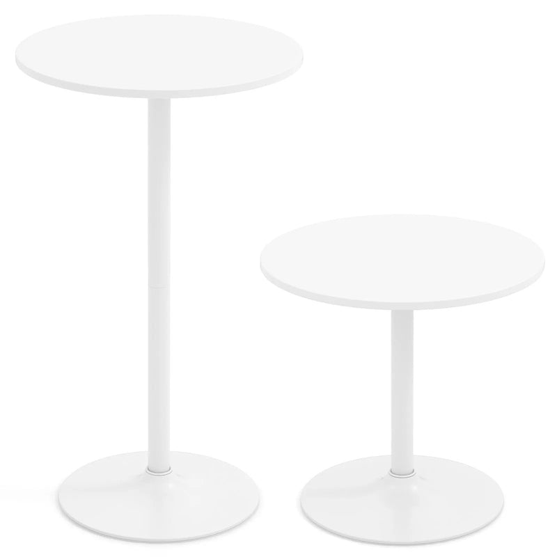 Round Bistro Table 40 Inch Bar Height Tall Coffee Cocktail Table by DirectDeals