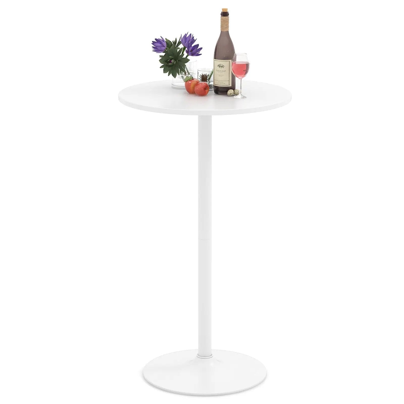 Round Bistro Table 40 Inch Bar Height Tall Coffee Cocktail Table by DirectDeals