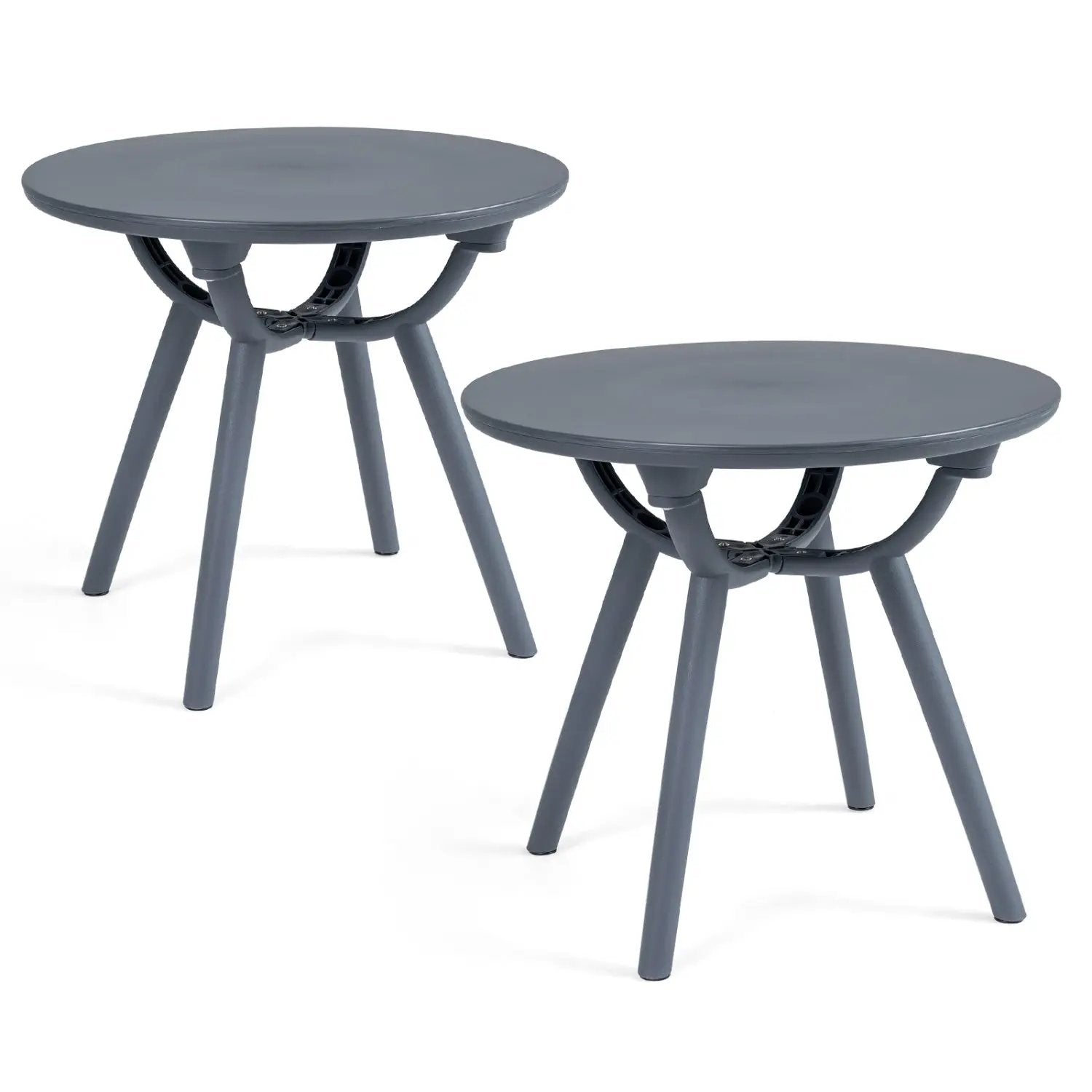 Round Patio Storage Side Table for Poolside and Balcony by DirectDeals