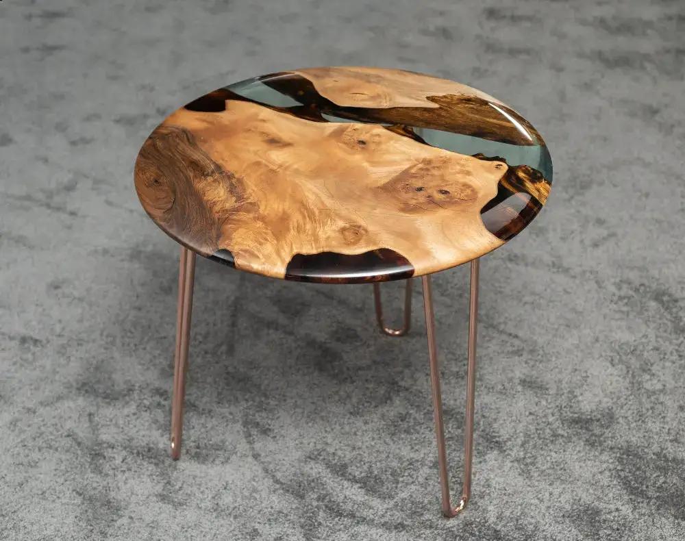 Round Side - End - Accent Table with rounded edge | Osso Collection by Gizz