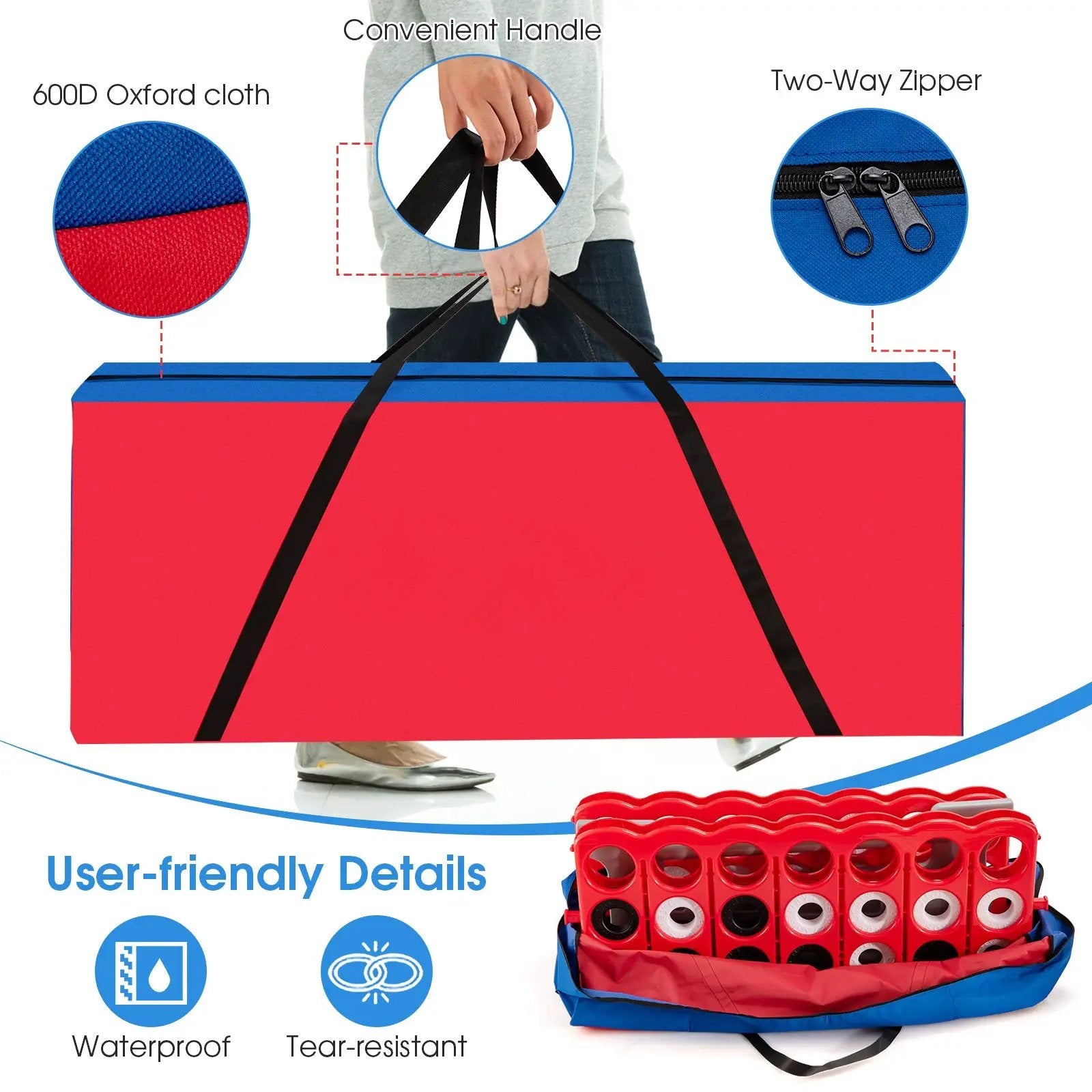 Giant 4 in A Row Storage Carrying Bag for Jumbo 4-to-Score Game Set Only Bag by DirectDeals