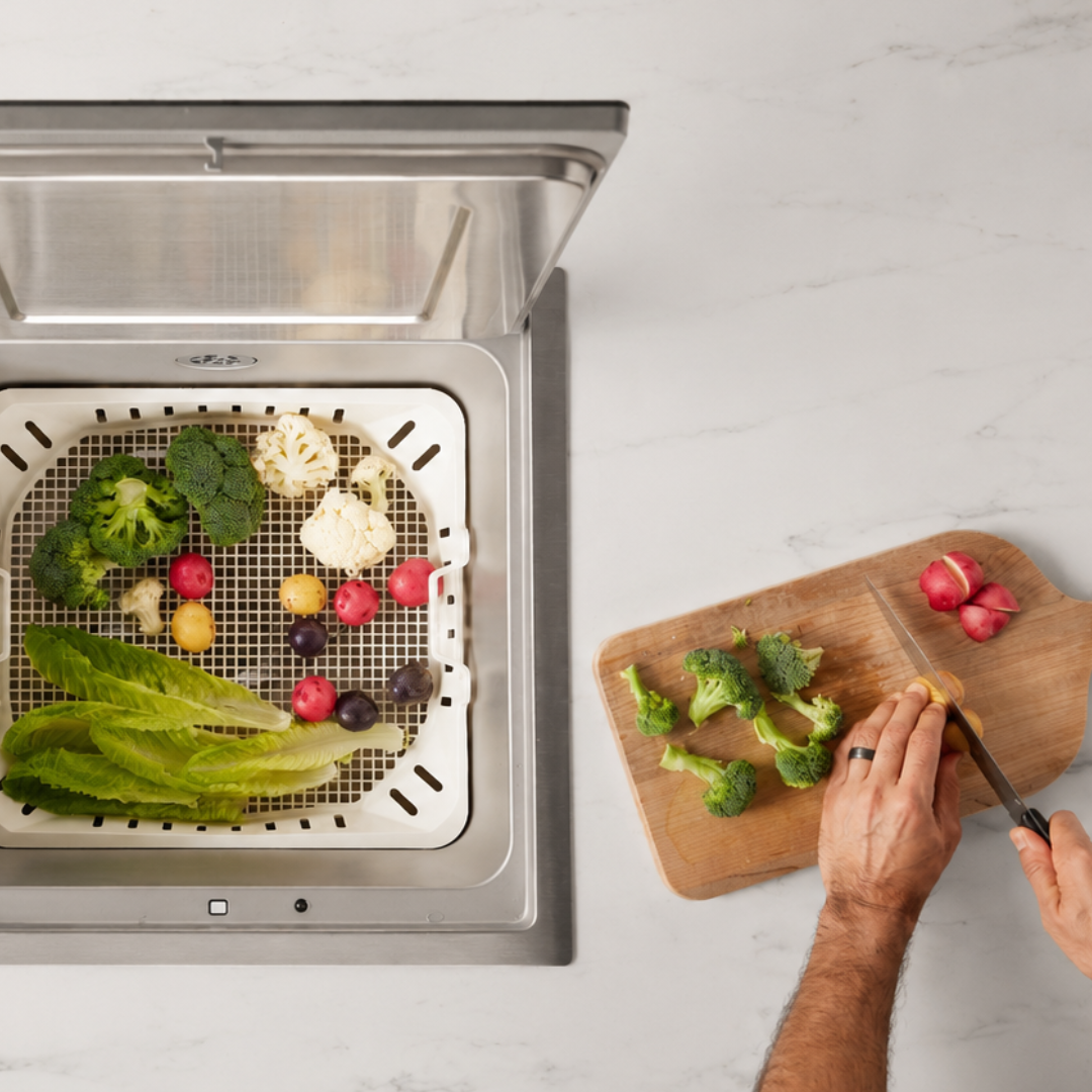 VersaWash™ 2-in-1 Produce Cleaner and Dishwasher | SD1F-S1, installed in a room