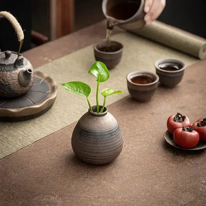 Vase - Decorative Ceramic White by House Of Avana