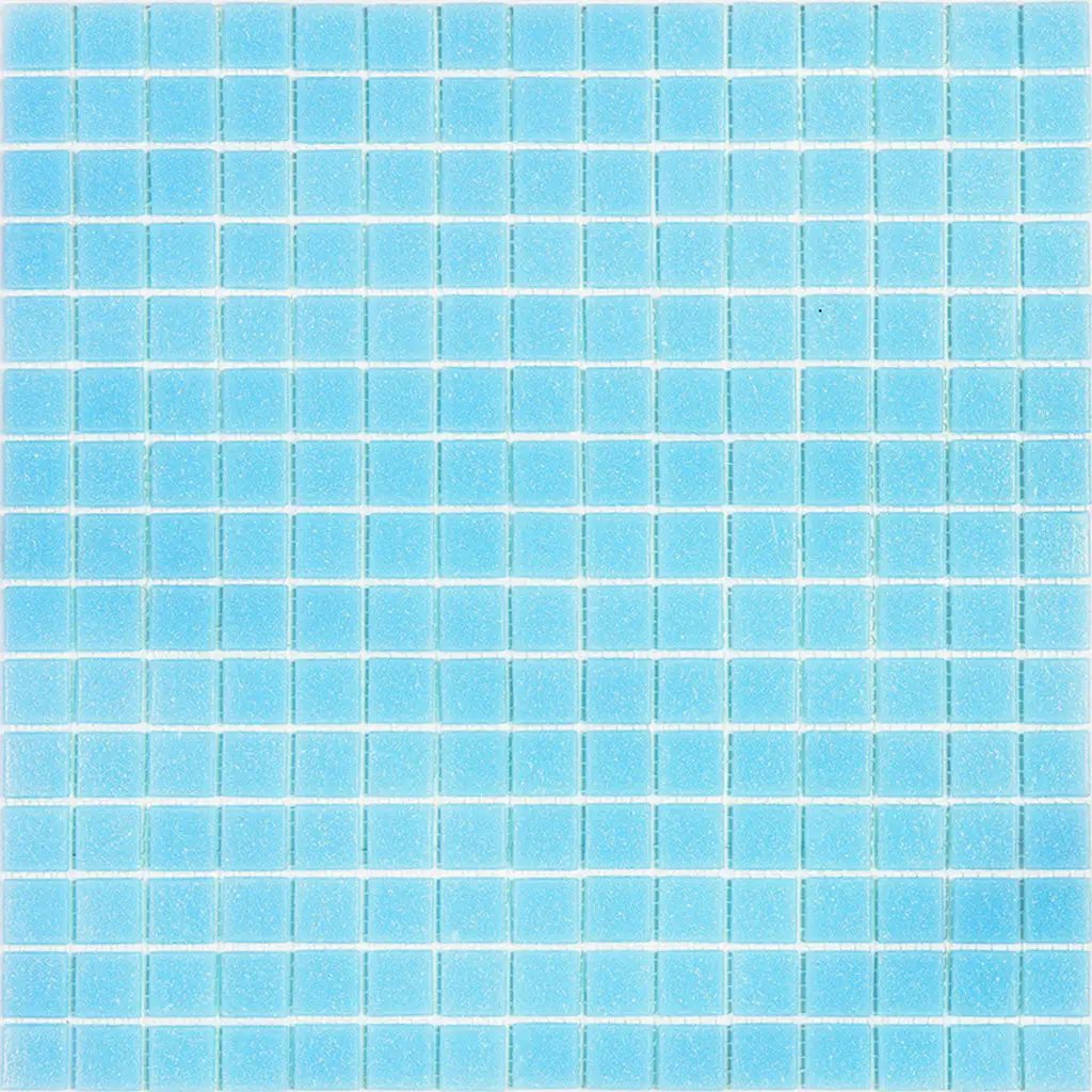 Cadet Blue 12x12 Glossy Uniform Square Glass Mosaic Tile (20 pack, 20 sq ft/case) by Apollo Tile
