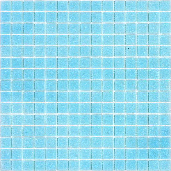 Cadet Blue 12x12 Glossy Uniform Square Glass Mosaic Tile (20 pack, 20 sq ft/case)