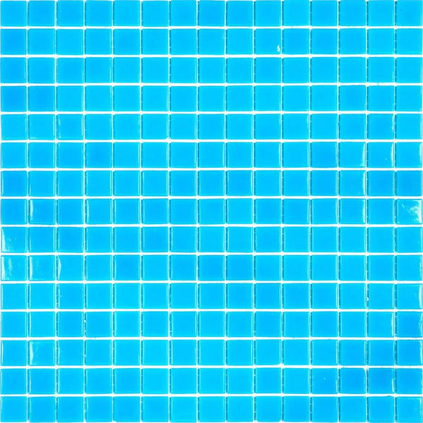 Pacific Blue 12x12 Glossy Square Glass Mosaic Tile (20 pack, 20 sq ft/case)