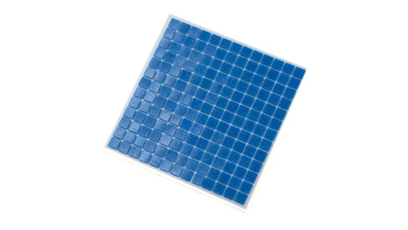 Azure Blue 12x12 Uniform Square Glossy Glass Mosaic Tile (20 pack, 20 sq ft/case) by Apollo Tile