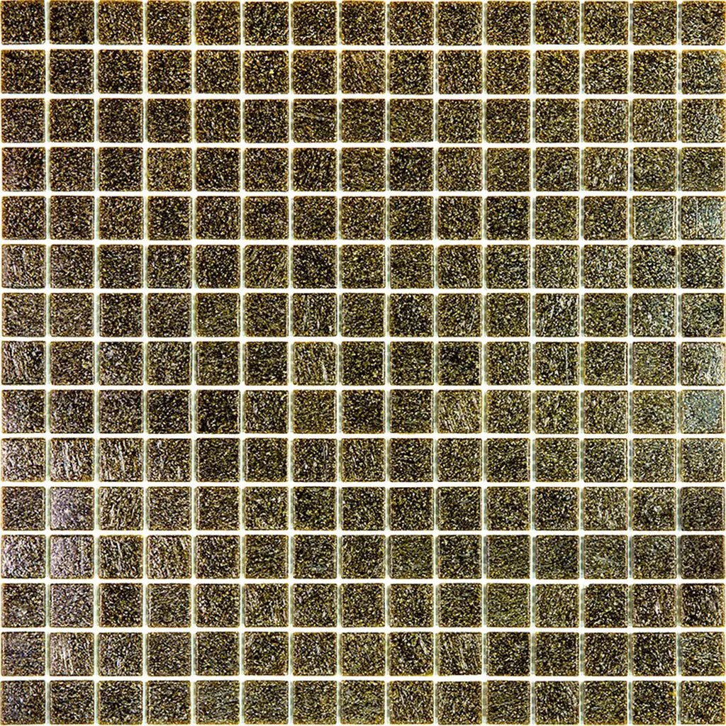 Peanut Brown 12x12 Glossy Uniform Square Glass Mosaic Tile (20 pack, 20 sq ft/case) by Apollo Tile