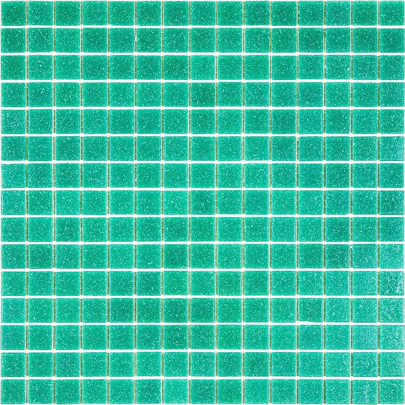Jade Green 12x12 Glossy Uniform Square Glass Mosaic Tile (20 pack, 20 sq ft/case) by Apollo Tile