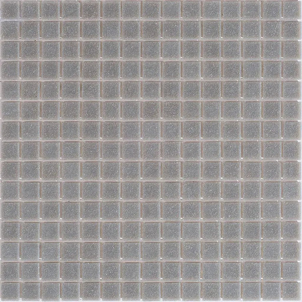 Stone Gray 12x12 Glossy Uniform Square Glass Mosaic Tile (20 pack, 20 sq ft/case)
