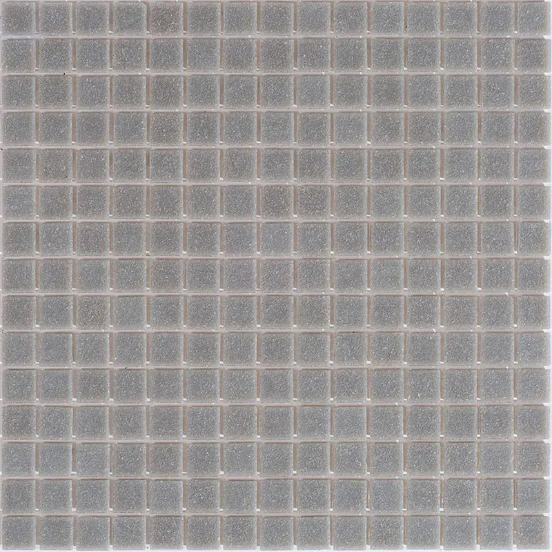 Stone Gray 12x12 Glossy Uniform Square Glass Mosaic Tile (20 pack, 20 sq ft/case) by Apollo Tile