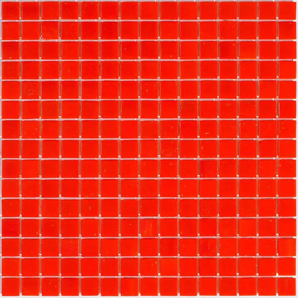 Candy Apple Red 12x12 Glossy Uniform Square Glass Mosaic Tile (20 pack, 20 sq ft/case)