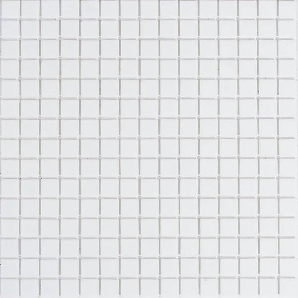 Off-White 12x12 Glossy Uniform Square Glass Mosaic Tile (20 pack, 20 sq ft/case)