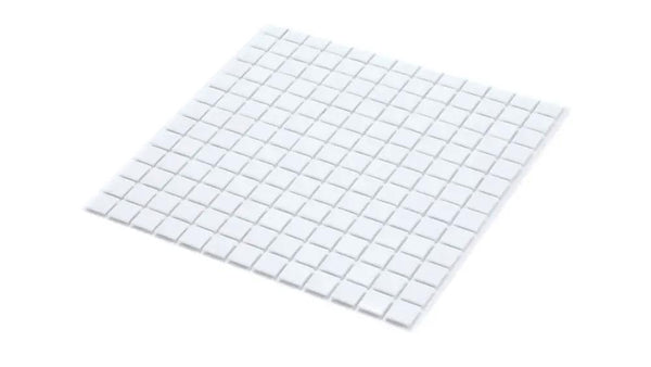 Rice White 12x12 Glossy Uniform Square Glass Mosaic Tile (20 pack, 20 sq ft/case), photo 2 of 6
