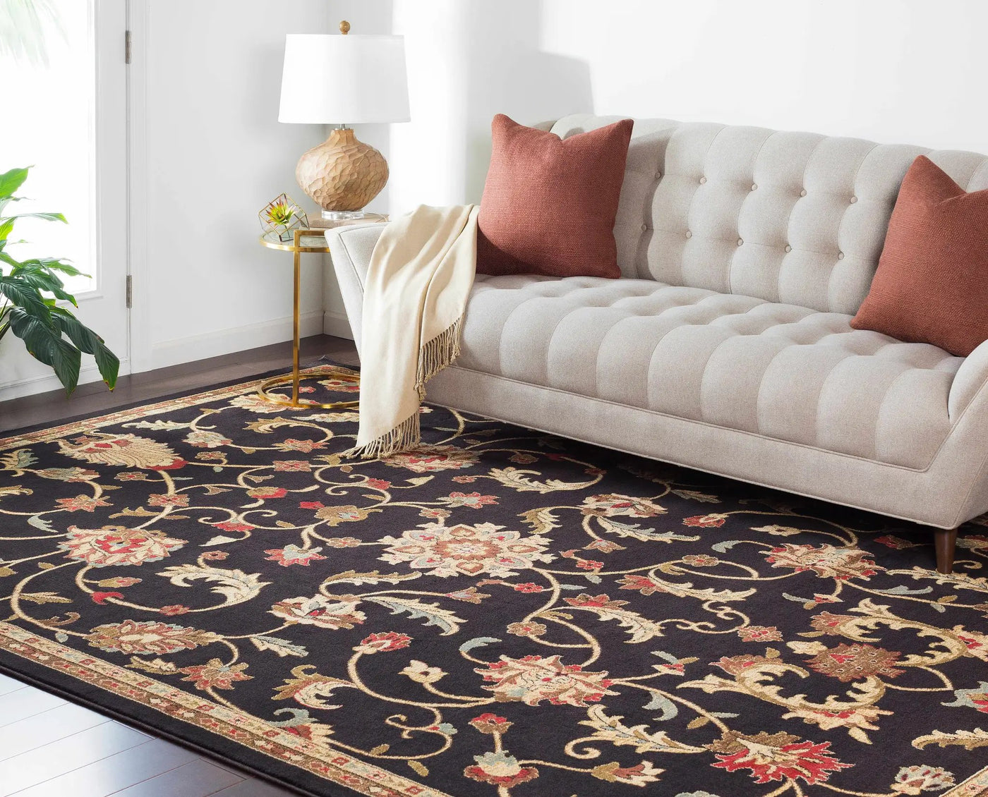 Salona Luxe Black Rug by Boutique Rugs