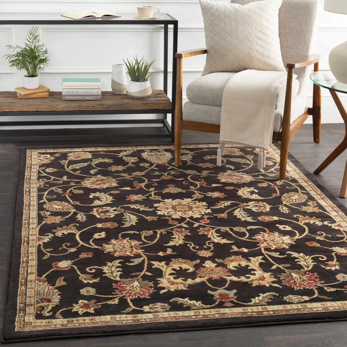 Salona Luxe Black Rug by Boutique Rugs