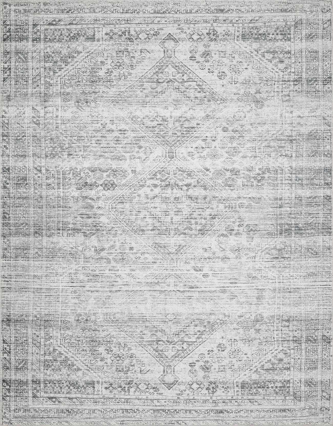 Barny Gray Blue Washable Rug - Clearance by Boutique Rugs