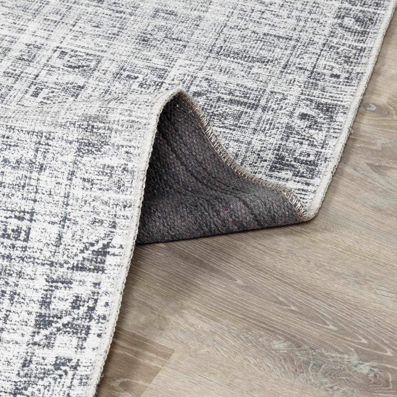 Barny Gray Blue Washable Rug - Clearance by Boutique Rugs