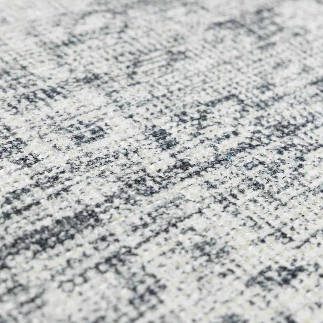 Barny Gray Blue Washable Rug - Clearance by Boutique Rugs