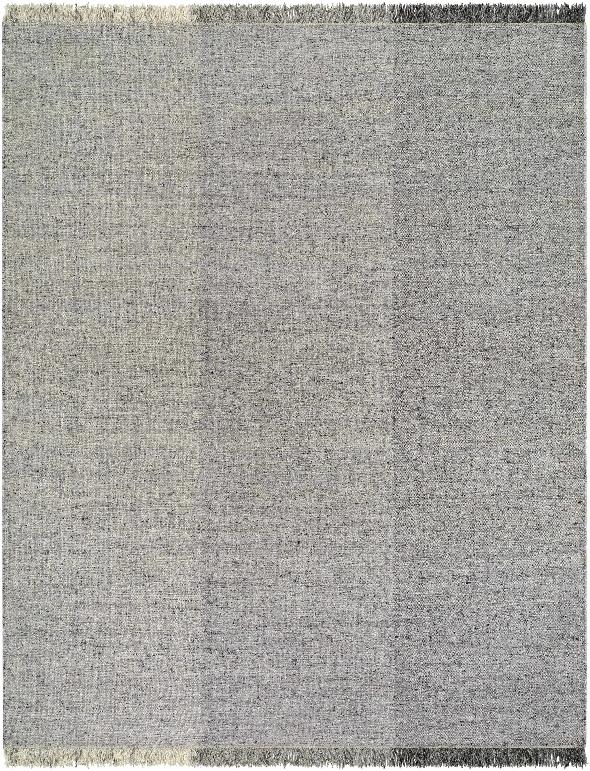 Penha Gray Monochrome Wool Area Rug - Clearance by Boutique Rugs