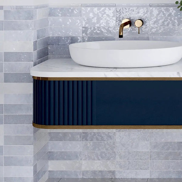 Lavanda Blue 2.58 in. x 8 in. Polished Ceramic Subway Tile (5.38 sq ft/case)