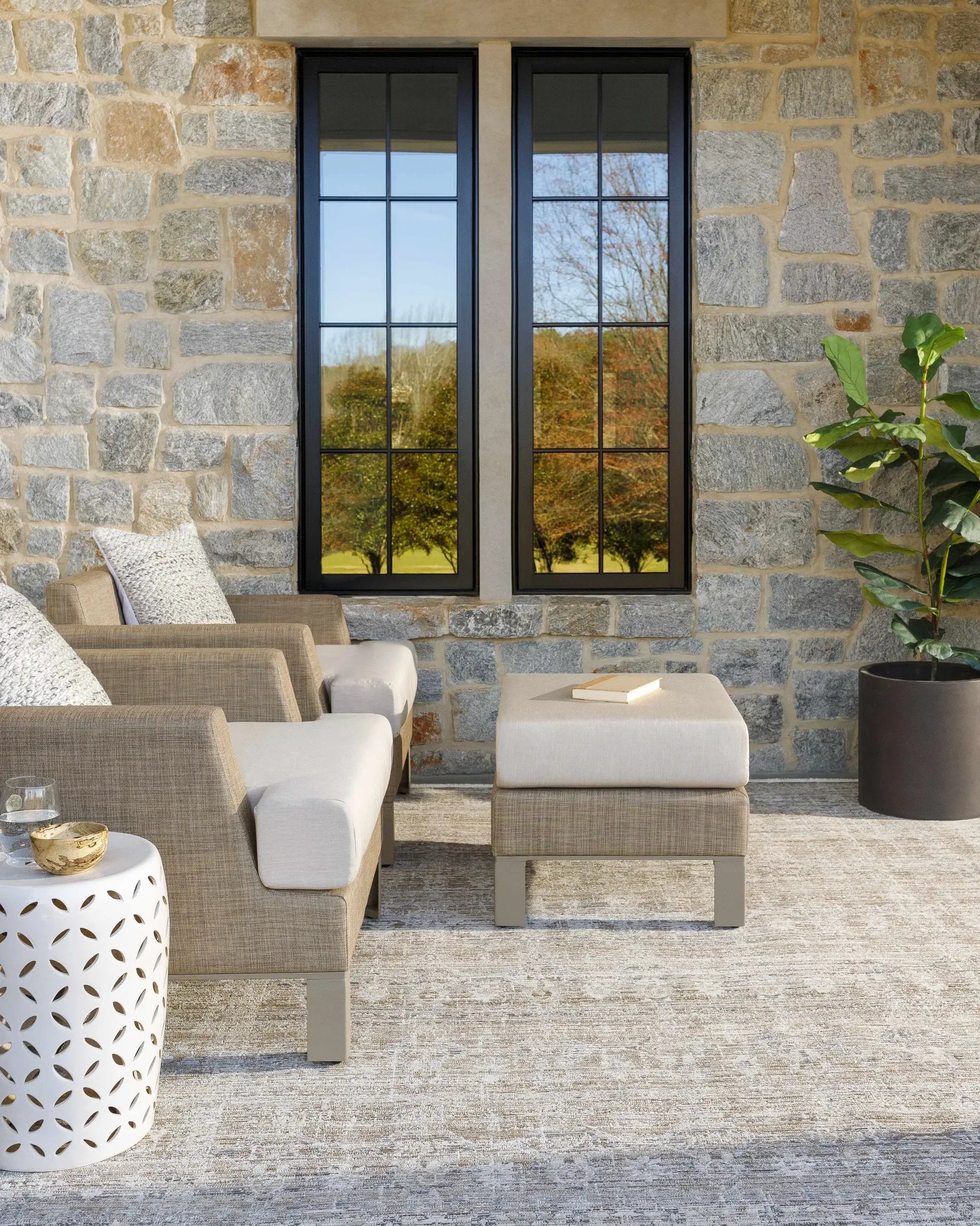 Margaret Outdoor Machine Woven Becki Owens x LIVABLISS BOMG-2311 Washable Area Rug by Boutique Rugs