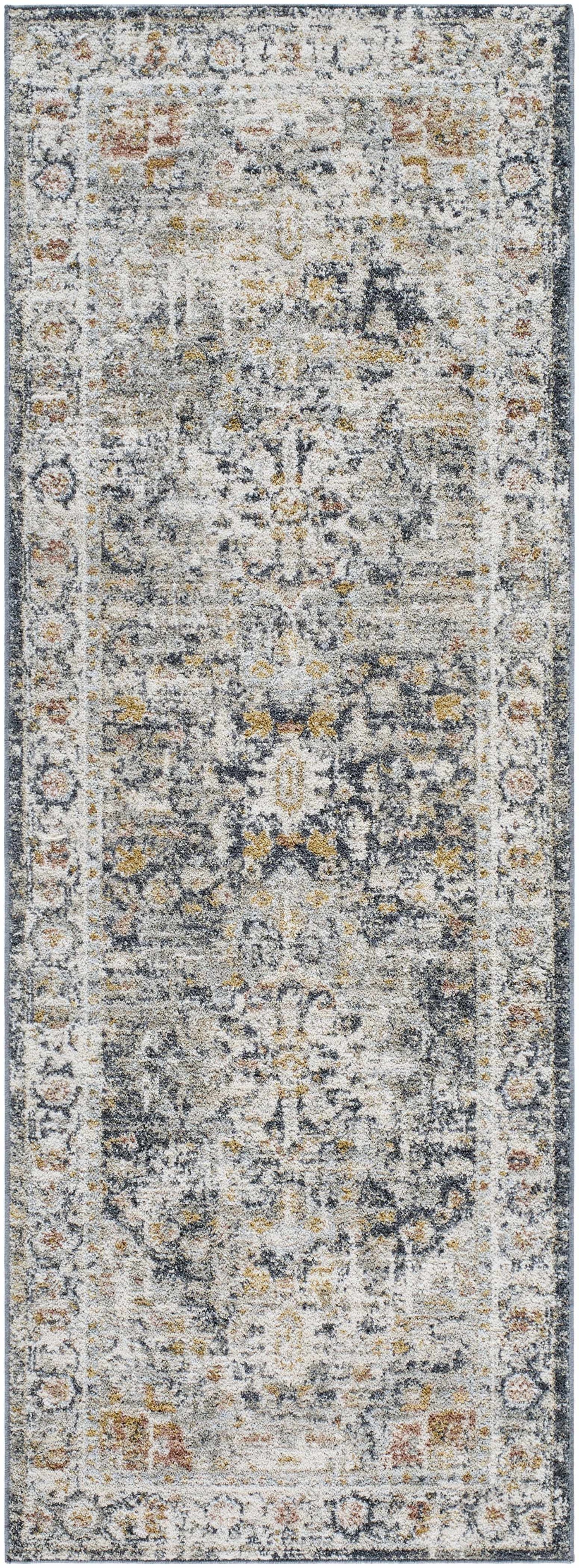 Ivria Navy & Rust Area Rug by Boutique Rugs