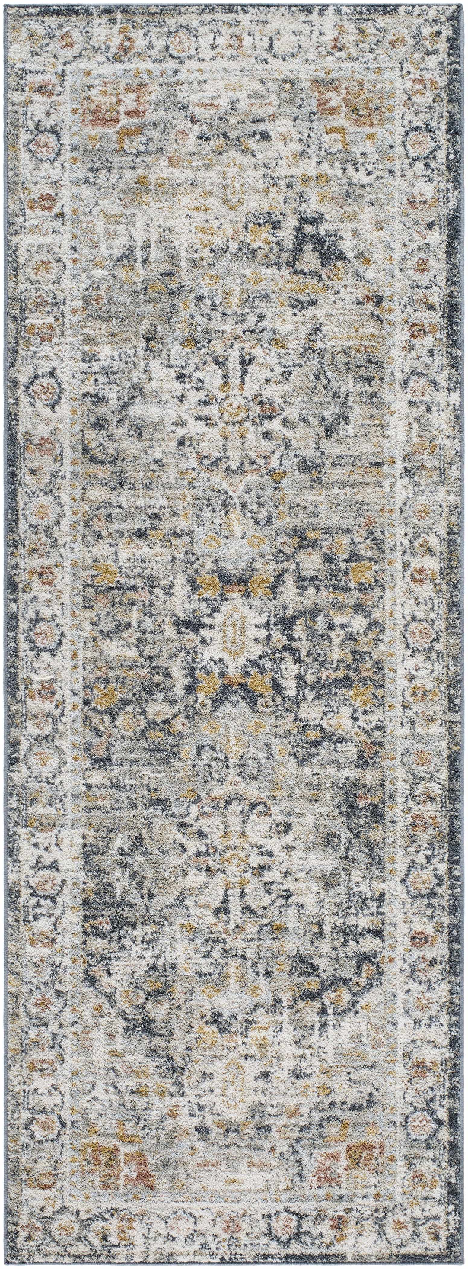 Ivria Navy & Rust Area Rug by Boutique Rugs