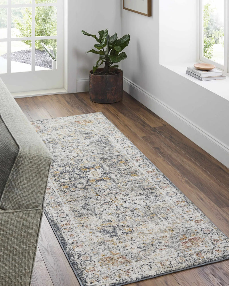 Ivria Navy & Rust Area Rug by Boutique Rugs