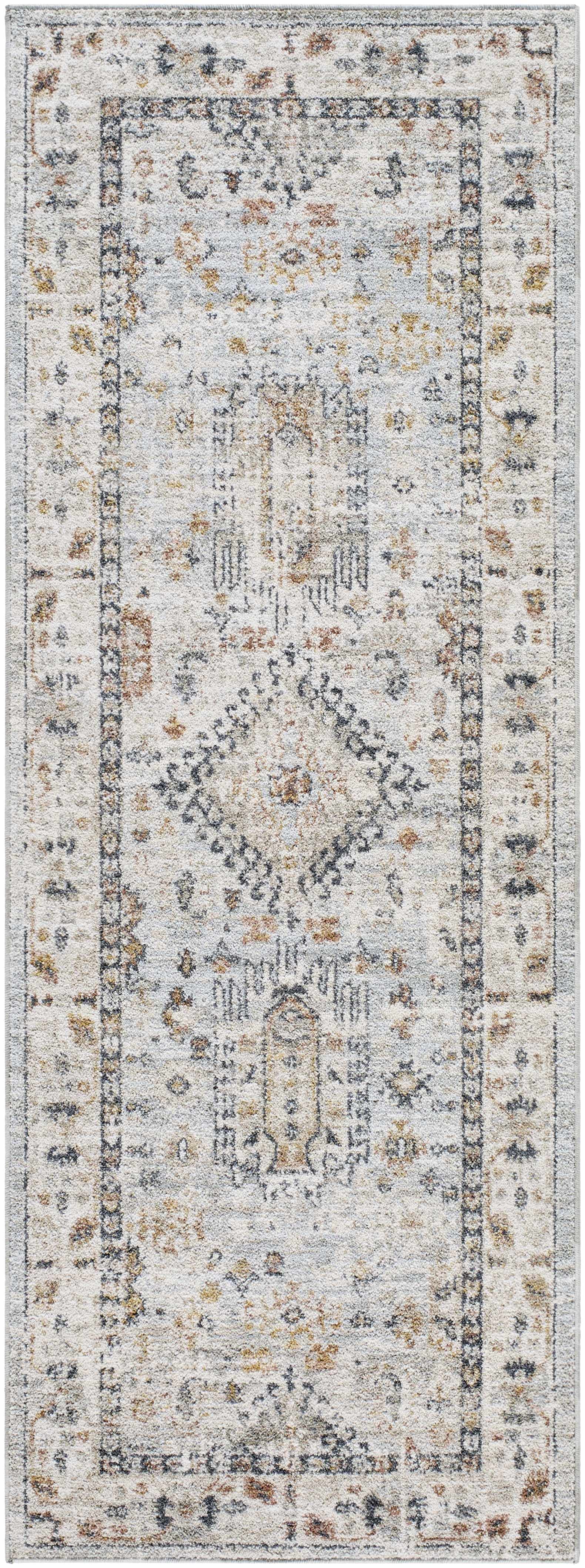 Kamau Cream & Blue Area Rug - Clearance by Boutique Rugs