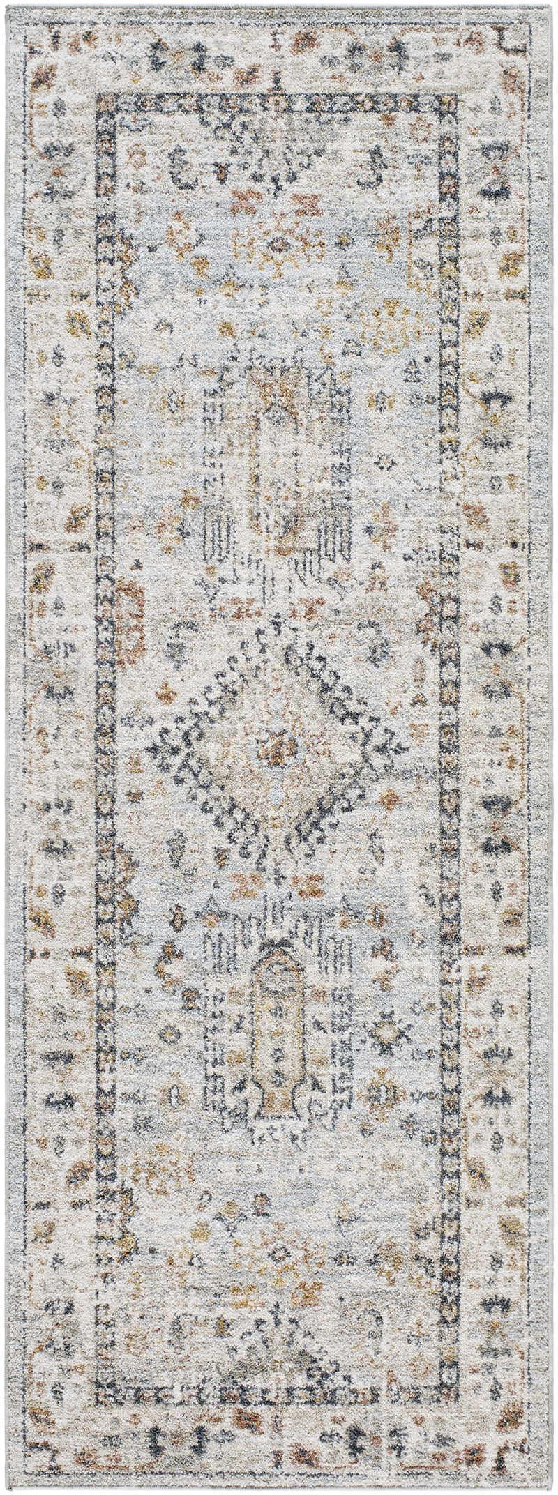 Kamau Cream & Blue Area Rug - Clearance by Boutique Rugs