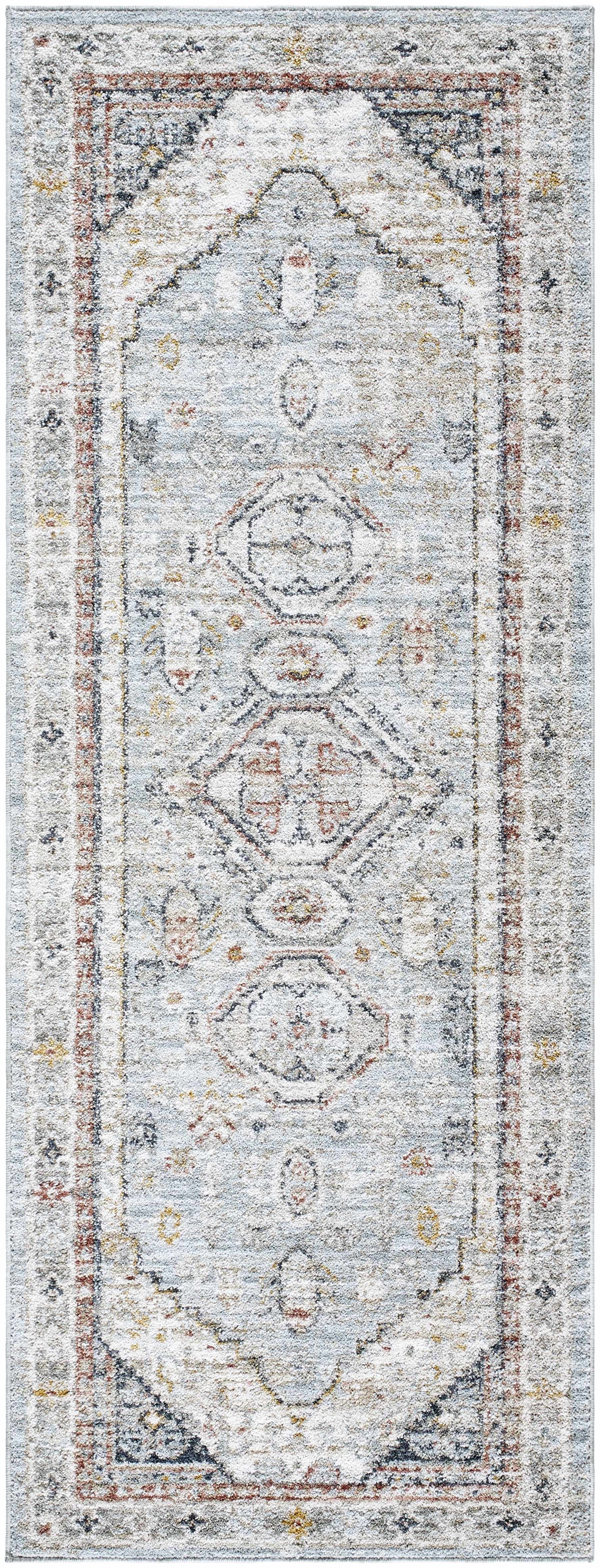 Kouta Gray Blue Area Rug by Boutique Rugs