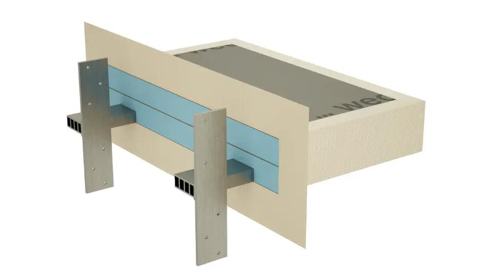 The Original Floating Shower Bench Kit­™ with wedi® & Original Shower Bench Bracket® by The Original Granite Bracket