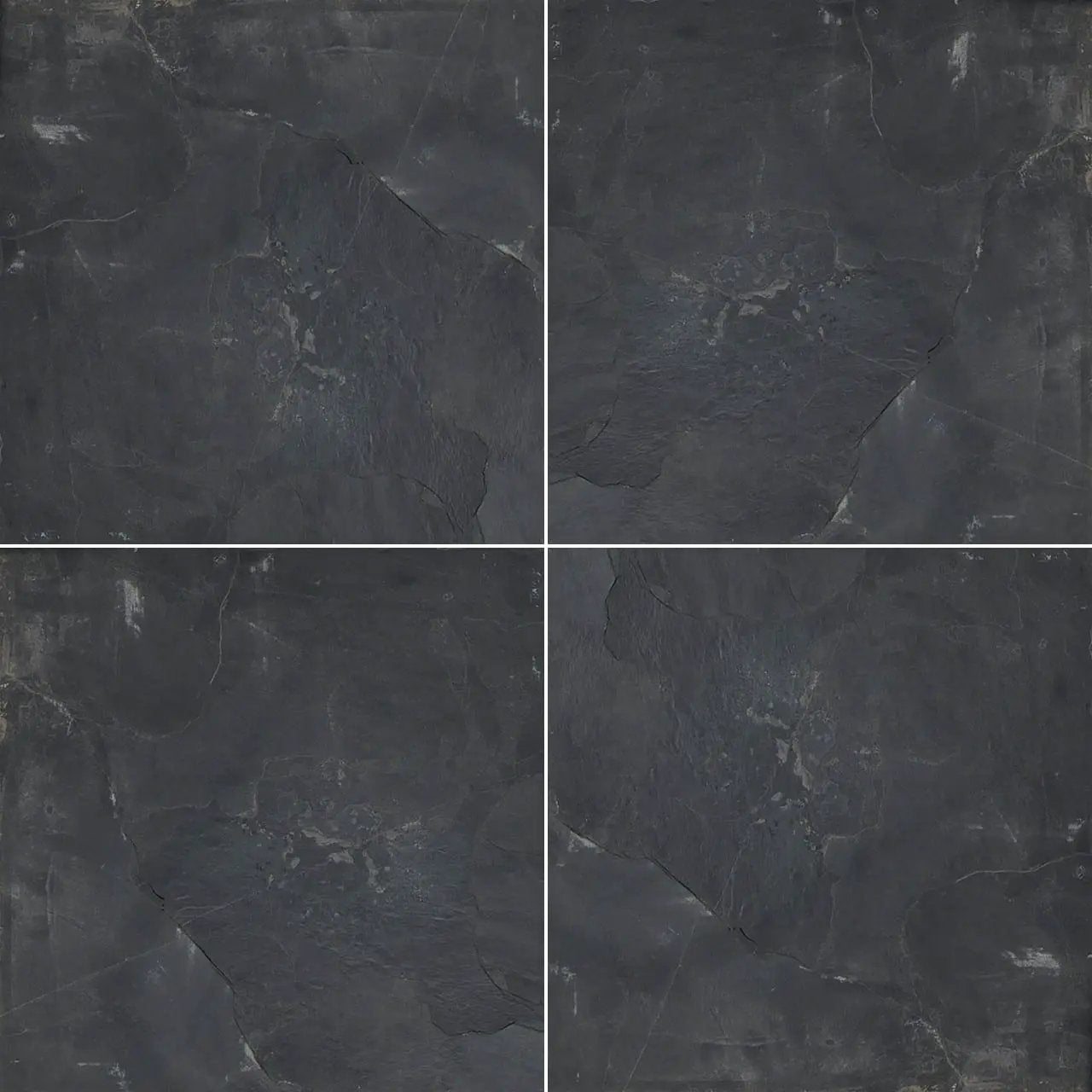 Premium Black Gauged Slate Tiles 12x12 by MSI Surfaces