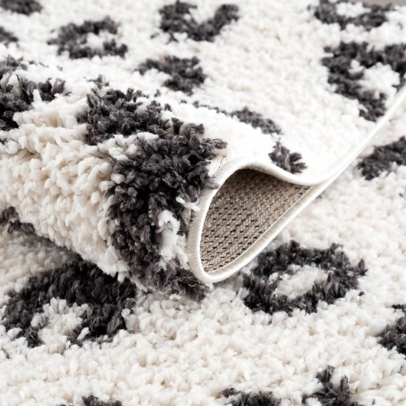 Zhen Black Spots Leopard Rug - Clearance by Boutique Rugs