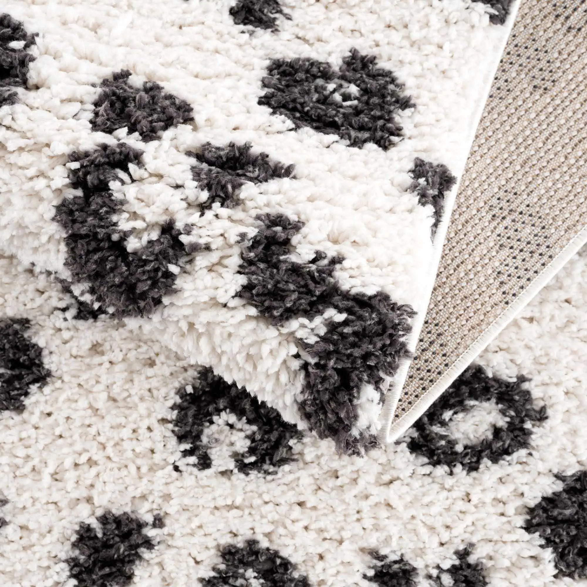 Zhen Black Spots Leopard Rug - Clearance by Boutique Rugs