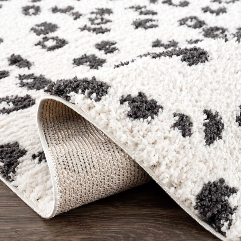 Zhen Black Spots Leopard Rug - Clearance by Boutique Rugs