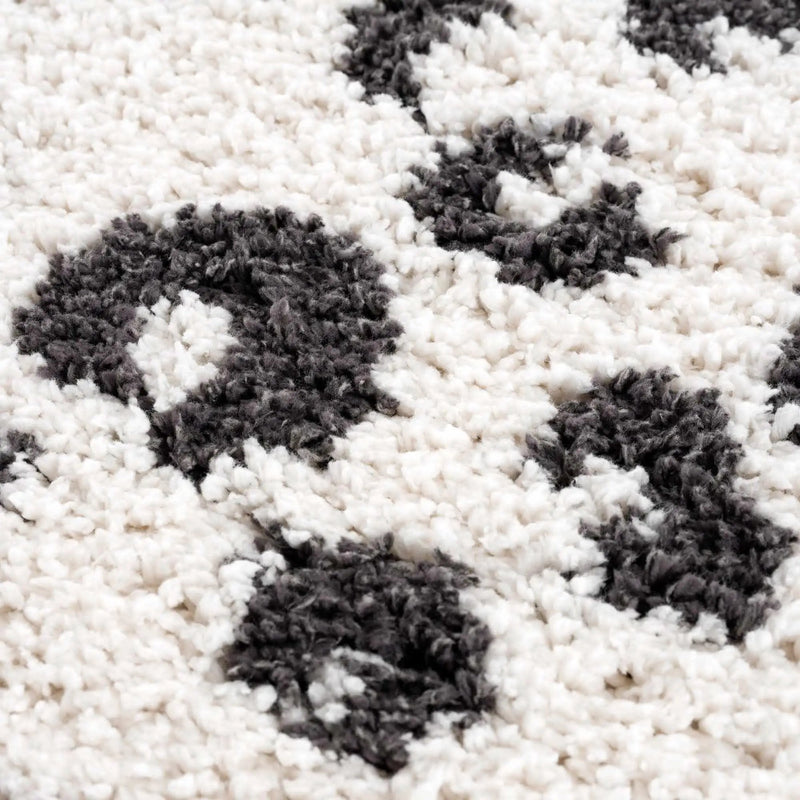 Zhen Black Spots Leopard Rug - Clearance by Boutique Rugs
