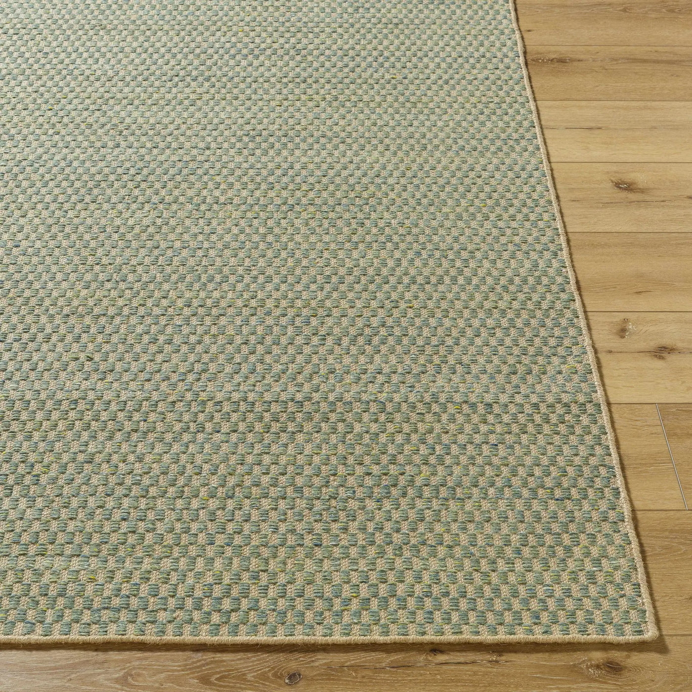 Verdel Sage Cottage Farmhouse Wool Handmade Area Rug - Clearance by Boutique Rugs